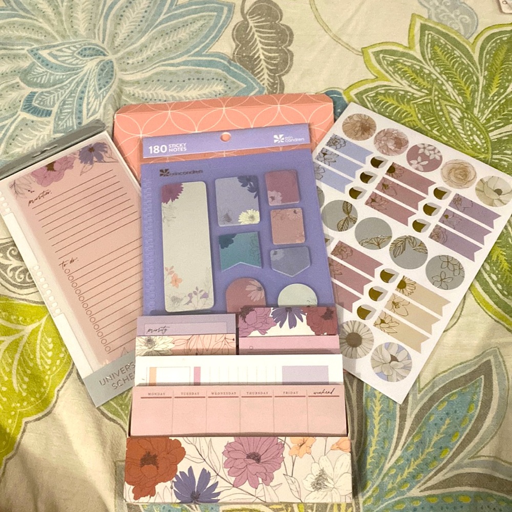 Erin Condren Wildflowers Planner Accessories & Sticker Bundle